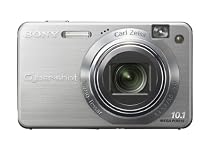 Sony Cybershot DSCW-170S Digitalkamera (10 Megapixel, 5-fach opt. Zoom, 6,9 cm (2,7 Zoll) Display) silber