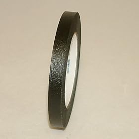 Shurtape CP-632 Colored Masking Tape: 1/2 in. x 60 yds. (Black)