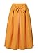 Choies Women's Casual Pleat Bowknot Front Midi Skirt