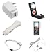 Search Our Specialty Mall : USB Data Hotsync & Charging Cable + USB Car Charger + USB Home Travel Charger + Premium Black Flip Leather Case with Belt Clip + White Stereo 3.5mm Headset + Clear Reusable LCD Screen Protector for Apple Nano Chromatic 8GB 16GB 4th 4G Generation
