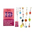Mulit Color Fashion Id 36" Beaded Badge Holder Lanyard w/ Breakaway Neck
