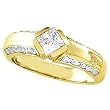 14K Yellow Gold Diamond Engagement Ring - 1.00 Ct.