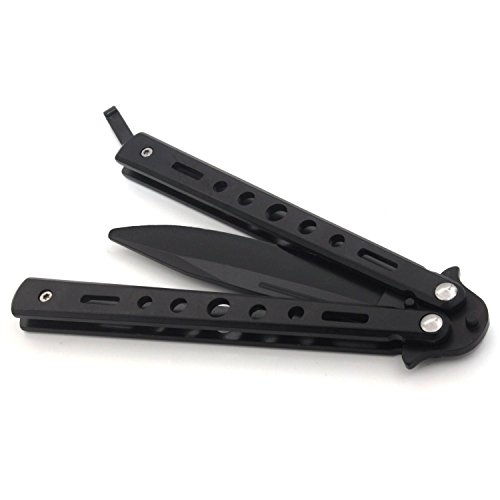 Panovo® v26 classic metal practice blade knife trainer - blunt b…