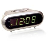 WESTCLOX MORNING GLORY .7' GREEN READOUT SVR. CASE
