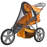InSTEP Fixed Wheel Jogger Single Stroller Bug Screen Cover in Black