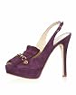 Gwen Kiltie Suede Slingback main image