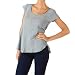 Only Sari Oversize Top – Silver Blue