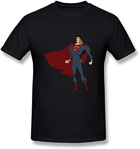 Keke Men's T Shirts Man Of Steel Superman Hero Size XS Black