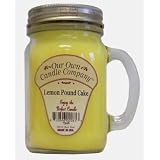 13oz LEMON POUND CAKE Scented Jar Candle (Our Own Candle Company Brand) Made in USA - 100 hr burn time