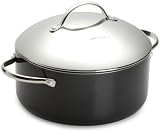 Hamilton Beach 92711 Nonstick Gourmet Pro 5 Quart Covered Dutch Oven, Black
