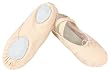 Demi-pointes en toile - bi-semelle en cuir - danse classique - coloris sable - 38