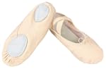 Demi-pointes en toile - bi-semelle en...