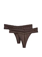 Esprit Pack x 2 Tangas (Marrón Oscuro)