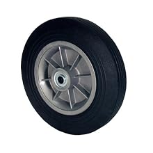 RWM Casters SN2 8" Diameter Solid Rubber Hand Truck Wheel, 2" Width, 5/8" Axle