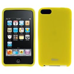 GTMax Yellow Soft Rubber Silicone Skin Cover Case For Apple iPod touch 8GB 32GB 64GB 3rd 3G Generation NEWEST MODEL