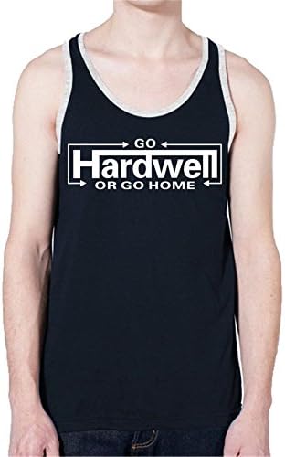 McEvain Hardwell Mens Contrast Tank Top A0172 Cotton Tshirts Blue L