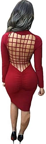 Jenny Trinh New 2015 Fashion Women's Sexy Hollow out Backless Irregular Bandage Dress Night Club Party Dresses