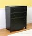 Amelia 4-Drawer Dresser in Black by Nursery Smart