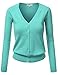 J.TOMSON Womens V-Neck Long Sleeve Cardigan