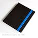 Grifiti Dootle Book Case for Apple iPad 2 and 3 with Classic Casebound Hard Back Book Exterior in Black, Removable Custom Form Fit iPad Frame, Storage Pocket, and Big-Ass Bands to Close