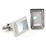 Mother of Pearl Rectangle Cufflinks