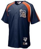 Detroit Tigers MLB Adult Blue Tackle Twill Embroidered Home Plate Baseball Jersey By Nike Team Sport
