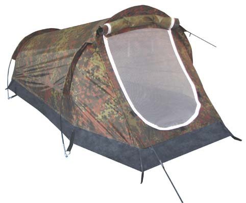 Tunnelzelt Schwarzenberg größe 210 x 90 x 90 cm in flecktarn
