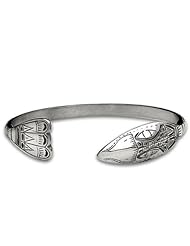 Sterling Silver Raven Northwest Coast Native American Bracelet. Made in USA.