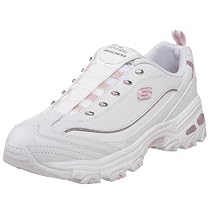 Skechers Women's D'Lite - Dazzles Lace-Up Fashion Sneaker