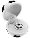 Soccer Ball Necklace W/Silver Chain and Velour Gift Box