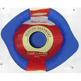 Betty Crocker Blue Silicone Fluted Tube Bundt Pan by Silicone Zone - Betty Crocker