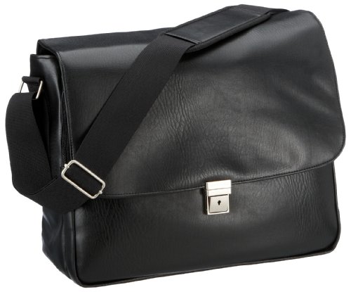 Bodenschatz Messenger Bag 2-912 JT 01, Herren Umh&auml;ngetasche, schwarz, (black), 39x17x32