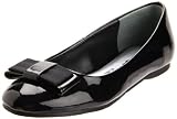 Nina Genna Flat (Little Kid/Big Kid),Black Patent,3.5 M US Big Kid