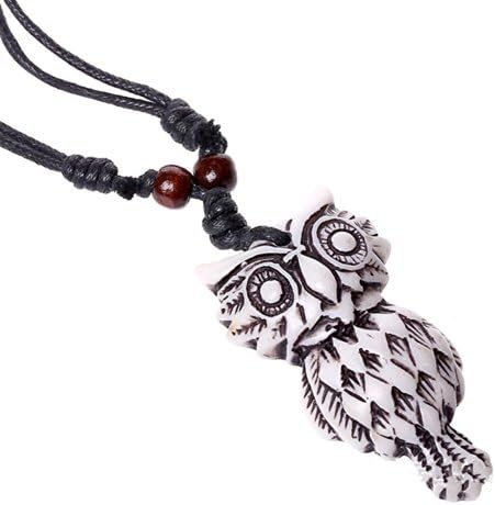 Mondaynoon Men's Han Edition Accessories Owl Skull Pendant Necklace (OwlJEN1213)