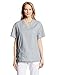 Dickies Women's EDS Signature V-Neck Top with Patch Pockets, Grey, Medium