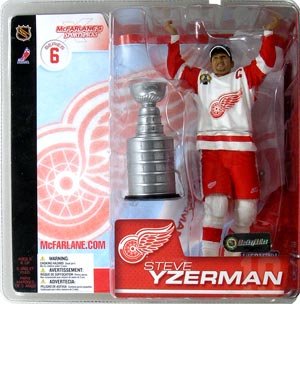 McFarlane Toys NHL Sports Picks Series 6 Action Figure: Steve Yzerman (Detroit Red Wings) White Jersey