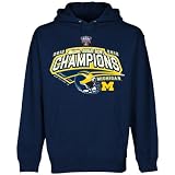 Michigan Wolverines Navy Blue 2012 Sugar Bowl Champions Cire Pullover Hoodie Sweatshirt