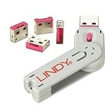 Lindy USB Port Blocker - Pack of 4 Pink (40450)
