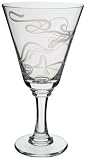 Dartington Crystal LLB Ember 7-1/2 Inch Goblet, Set of 2