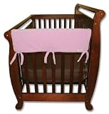 Trend-Lab Crib Wrap Rail Guard Set of Two Short Rail Guards, Pink Fleece