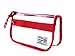 Rough Enough Vintage Clear Transparent Pencil Comestic Pouch Holder Case (Red)