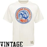 NCAA Original Retro Brand Pepperdine Waves Cream Vintage Premium Crew Neck T-shirt