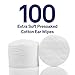 Petpost | Cat Ear Cleaner Wipes - 100 Ultra Soft Cotton Pads in Coconut Oil Solution - Treatment for Cat Ear Mites & Cat Ear Infections