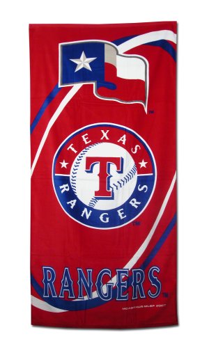 Texas Rangers Fiber Reactive Pool/Beach/Bath Towel (Team Color)