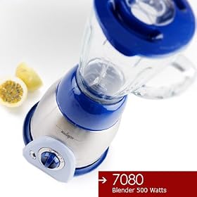 Miallegro 7080 Ice Crushing Blender - 500 Watts, Stainless Steel Base & 50-Ounce Glass Jar