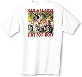 Bad Ass Toys Cycle Biker Adult T-shirt Tee Shirt - (back print)