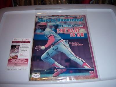 Ozzie Smith St.louis Cardinals,hof Jsa/coa Signed Sports Illustrated - Autographed MLB Magazines