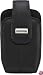 BlackBerry Curve 8300, 8310, 8320, and 8330 Leather Swivel Holster-Pitch Black