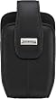 BlackBerry Curve 8300, 8310, 8320, and 8330 Leather Swivel Holster-Pitch Black