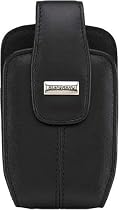 BlackBerry Curve 8300, 8310, 8320, and 8330 Leather Swivel Holster-Pitch Black